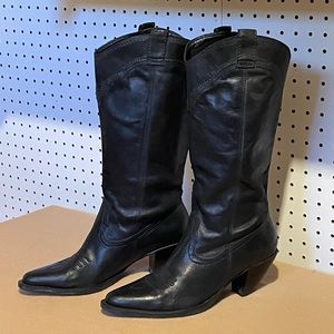 Women’s Leather Cowboy Boots sz 8